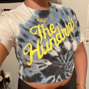 TIE DYE THE HUNDREDS 💣 Cropped T-shirt Size SMALL
